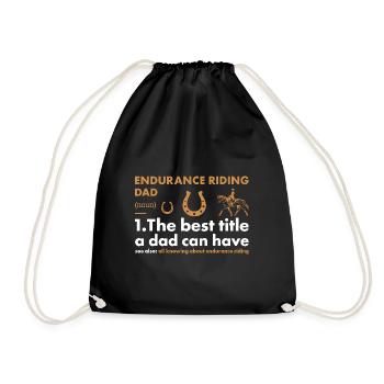 Rider Dad Definition Endurance Riding - Turnbeutel - Schwarz - Vorne