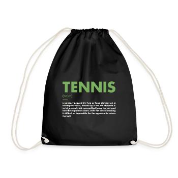 Sport Définition Tennis - Sac de sport léger - noir - Devant