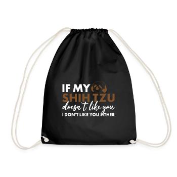 Si mon Shih Tzu ne t’aime pas - Sac de sport léger - noir - Devant