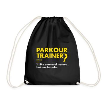 Traceur Trainer Definition Parkour - Drawstring Bag - black - Front