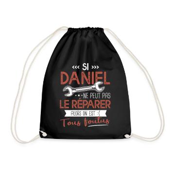 Si Daniel ne peut pas le réparer on est foutus - Sac de sport léger - noir - Devant