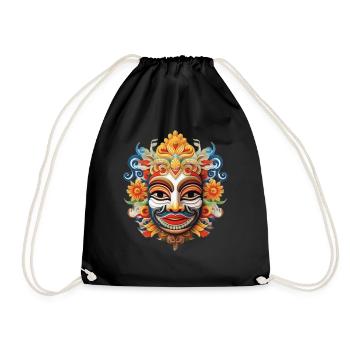 MASQUE BALI INDENOSIE - Sac de sport léger - noir - Devant