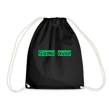 Game x.x over - Turnbeutel - Schwarz - Vorne