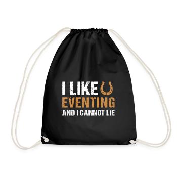 Rider I Like Eventing - Turnbeutel - Schwarz - Vorne