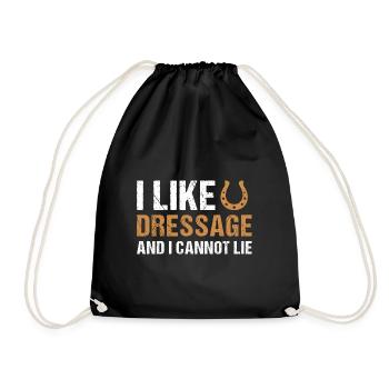 Cavalier J’aime le dressage - Sac de sport léger - noir - Devant