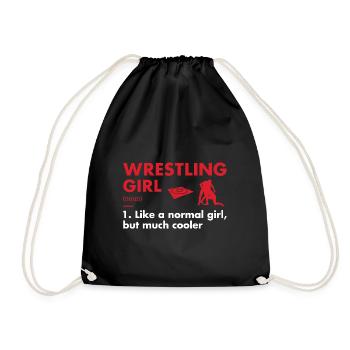 Sport Girl Definition Wrestling - Turnbeutel - Schwarz - Vorne