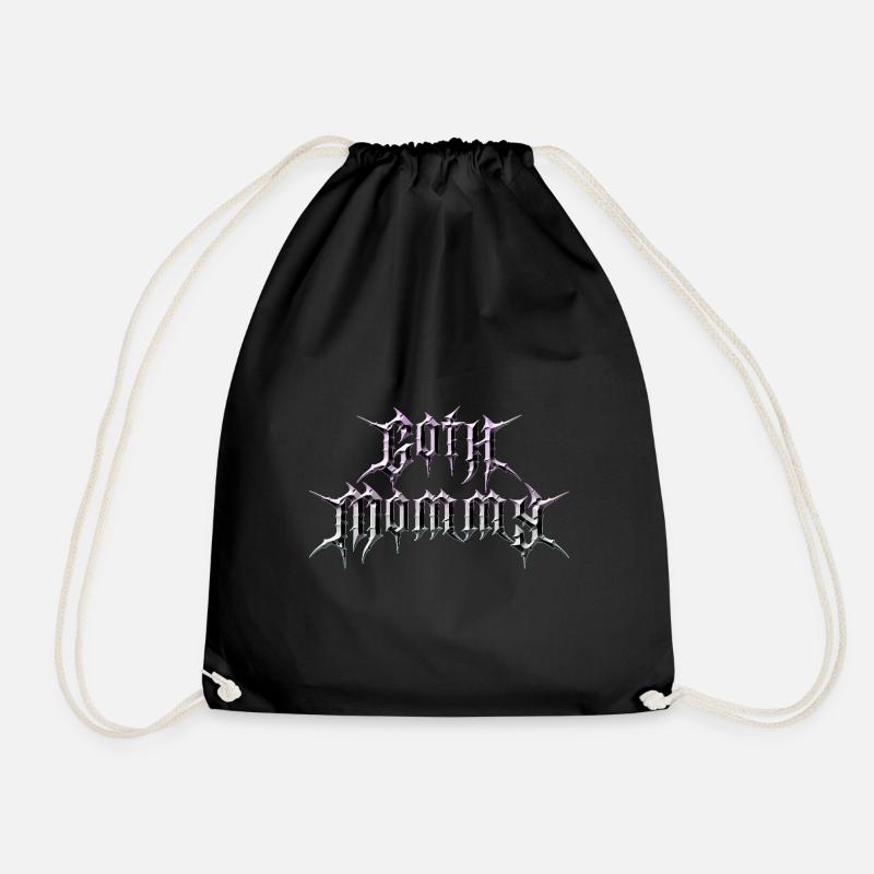 Goth Baddie! Goth Girl Gothic Aesthetic - Drawstring Bag - black