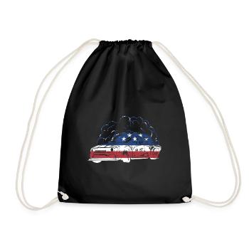 Sport Us Flag Drifting - Turnbeutel - Schwarz - Vorne