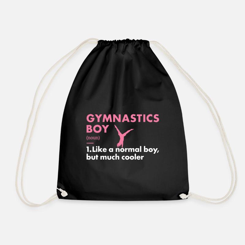 Sport Boy Gymnastics - Drawstring Bag - black