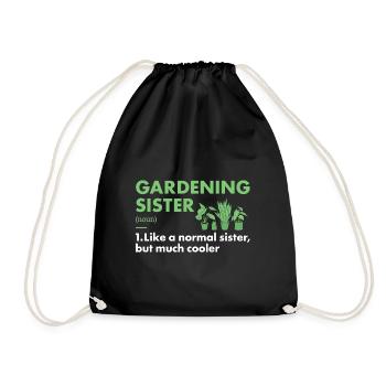 Jardinière Soeur Définition Jardinage - Sac de sport léger - noir - Devant