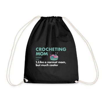 Crochet Maman Définition Crochet - Sac de sport léger - noir - Devant