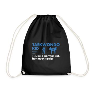 Sport Kid Definition Taekwondo - Drawstring Bag - black - Front
