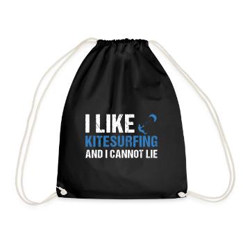 Sport J’aime le kitesurf - Sac de sport léger - noir - Devant