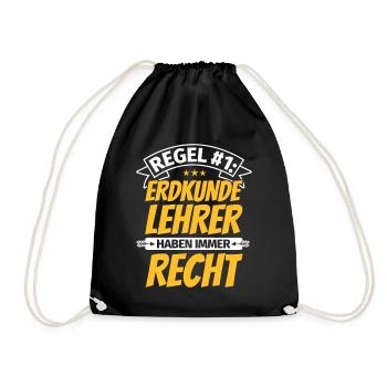 Cadeaux de professeur de géographie dire drôle - Sac de sport léger - noir - Devant