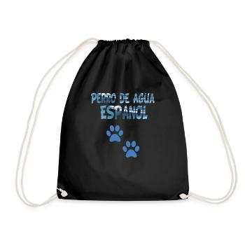 Spanischer Wasserhund Perro de Agua Español - Turnbeutel - Schwarz - Vorne