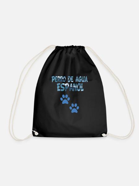 Spanischer Wasserhund Perro de Agua Español - Turnbeutel - Schwarz