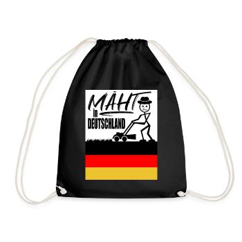Mäht in Deutschland - Turnbeutel - Schwarz - Vorne