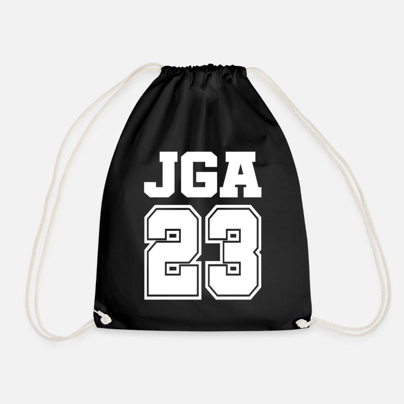 JGA 2023 Junggesellenabschied - Turnbeutel - Schwarz