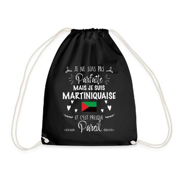 Je ne suis pas parfaite Mais Je suis martiniquaise - Sac de sport léger - noir - Devant