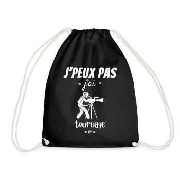 J peux pas j ai tournage - Sac de sport léger - noir - Devant