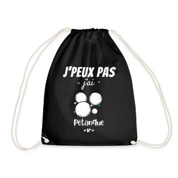Petanque Passion - Drawstring Bag - black - Front