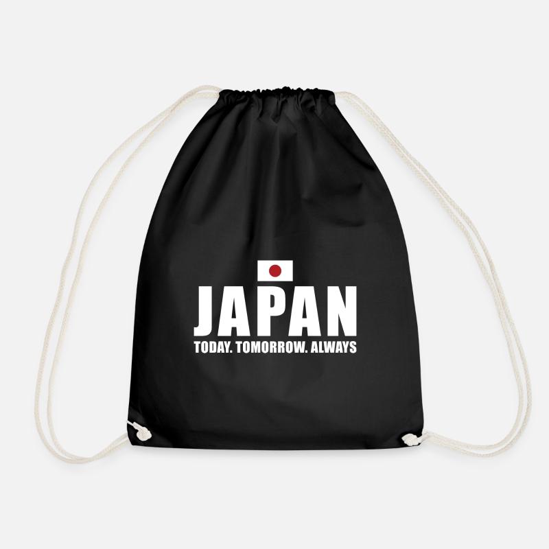Japan Today Tomorrow Always Japan Rugby - Drawstring Bag - black