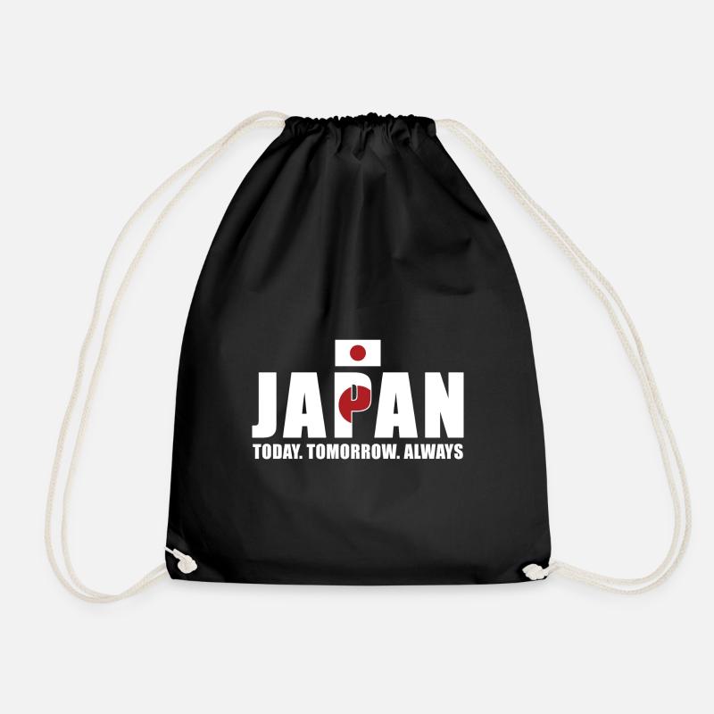 Japan Today Tomorrow Always Japan Rugby - Drawstring Bag - black