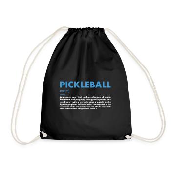Définition du sport Pickleball - Sac de sport léger - noir - Devant