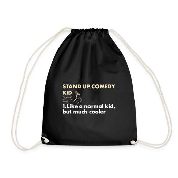 Comedian Kid Definition Stand Up Comedy - Turnbeutel - Schwarz - Vorne
