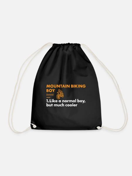 Biker Boy Definition Mountain Biking - Turnbeutel - Schwarz