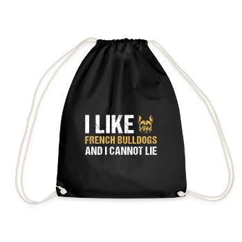 J’aime le bouledogue français et je ne peux pas mentir - Sac de sport léger - noir - Devant