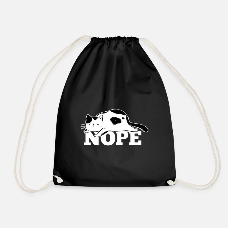 Katze Nope - Turnbeutel - Schwarz