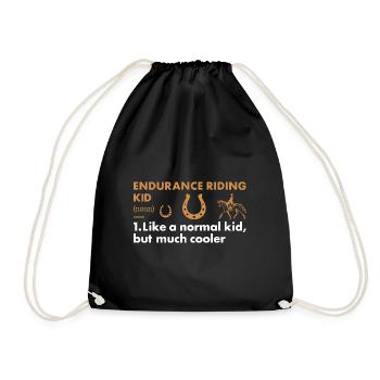 Rider Kid Definition Endurance Riding - Turnbeutel - Schwarz - Vorne