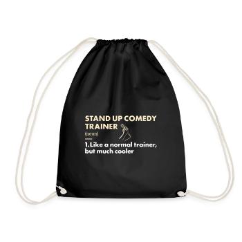Comedian Trainer Definition Stand Up Comedy - Turnbeutel - Schwarz - Vorne