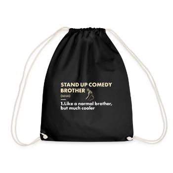 Comedian Brother Definition Stand Up Comedy - Turnbeutel - Schwarz - Vorne
