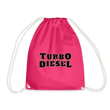 Turbo Diesel - Turnbeutel - Fuchsia - Vorne
