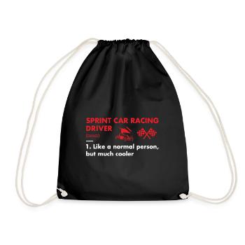 Sport Driver Définition Sprint Car Racing - Sac de sport léger - noir - Devant