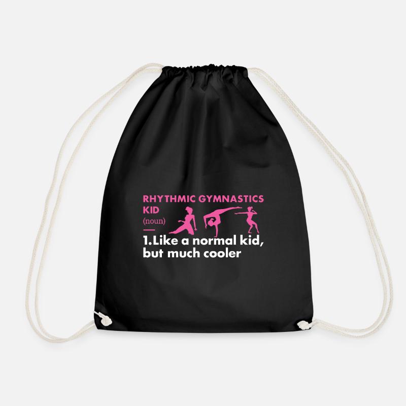 Gymnast Kid Definition Rhythmic Gymnastics - Turnbeutel - Schwarz