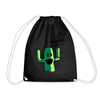 snuggle - Drawstring Bag - black - Front