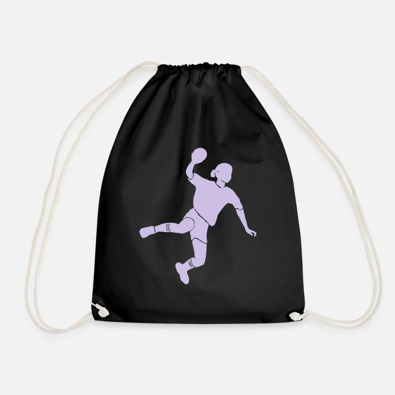 Handball Mädchen - Turnbeutel - Schwarz