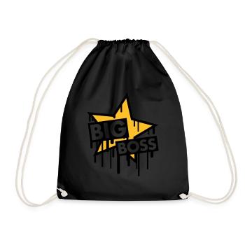big_boss_star - Turnbeutel - Schwarz - Vorne