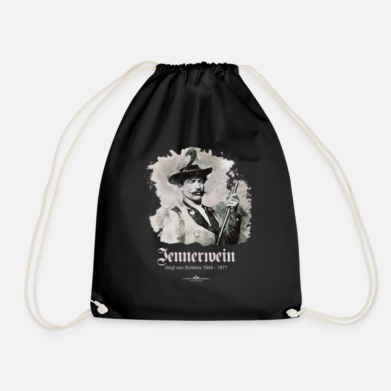 Jennerwein - Girgl von Schliers - Turnbeutel - Schwarz