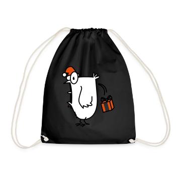 poussin de noël poulet de noël - Sac de sport léger - noir - Devant