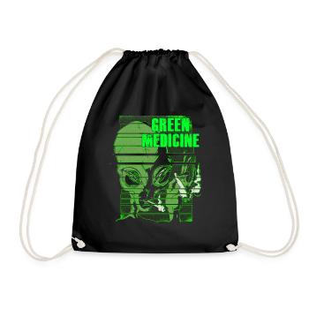 Green Medicine Alien Cadeau De La drogue - Sac de sport léger - noir - Devant