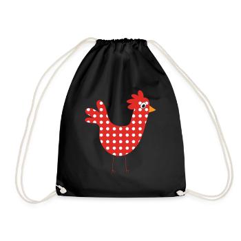 poule - Sac de sport léger - noir - Devant