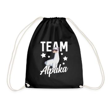Cadeau drôle d'animaux d'alpaga · Équipe - Sac de sport léger - noir - Devant