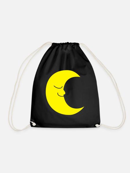 Moon Mond - Turnbeutel - Schwarz