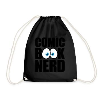 Nerd de bande dessinée - Sac de sport léger - noir - Devant