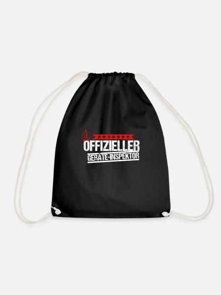 Gerätewart Geschenk Feuerwehr Platzwart Ehrenamt - Turnbeutel - Schwarz