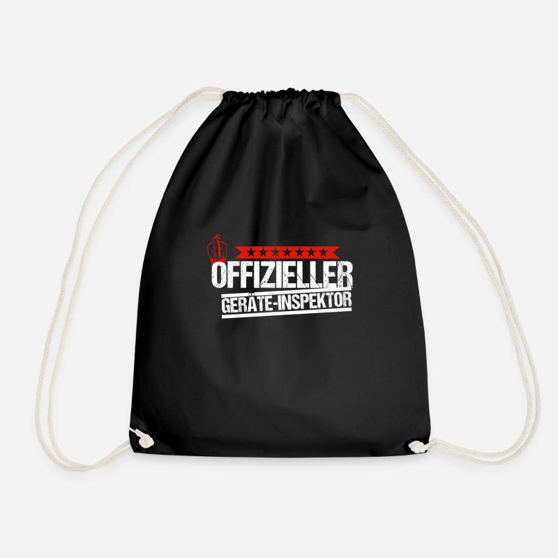 Gerätewart Geschenk Feuerwehr Platzwart Ehrenamt - Turnbeutel - Schwarz